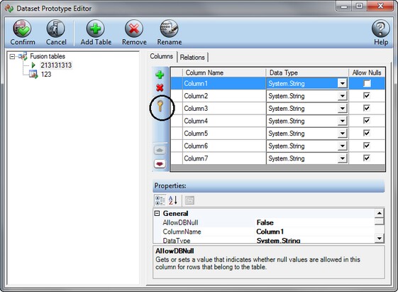 Database prototype editor1